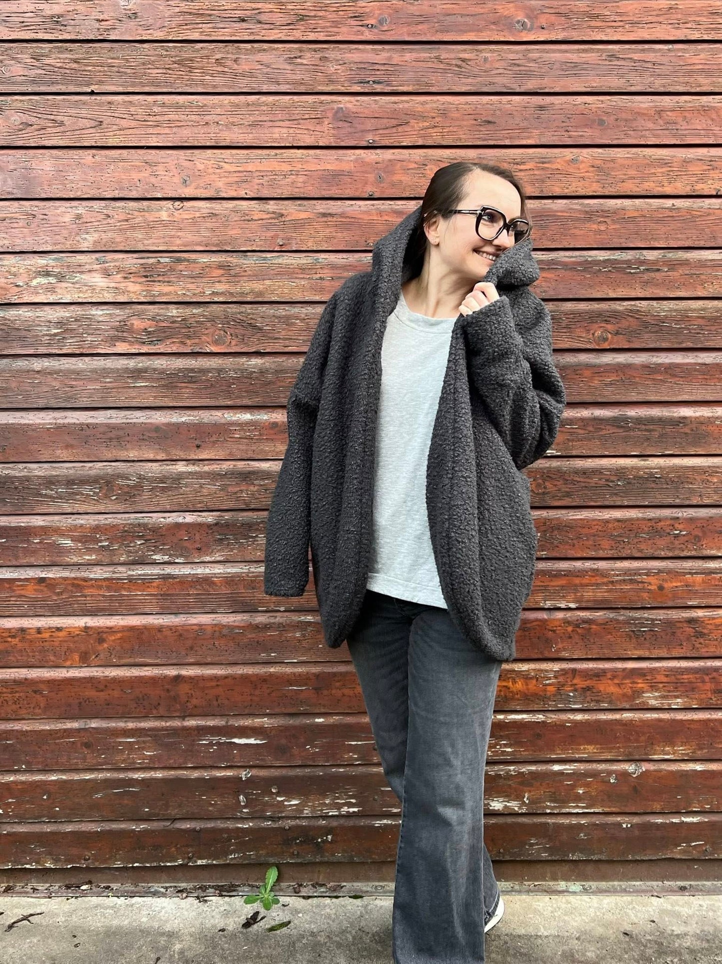 Tulpan - Oversized Cardigan & Kuscheldecke to go