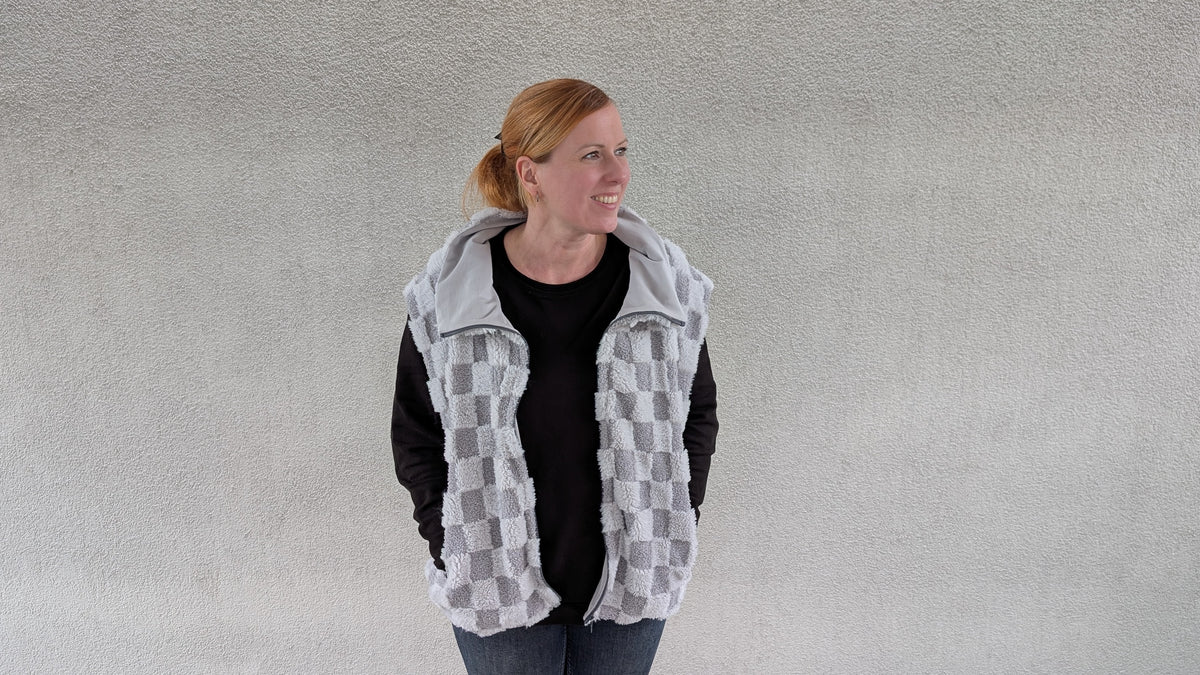 Vindskydd Oversized Weste in drei Längen