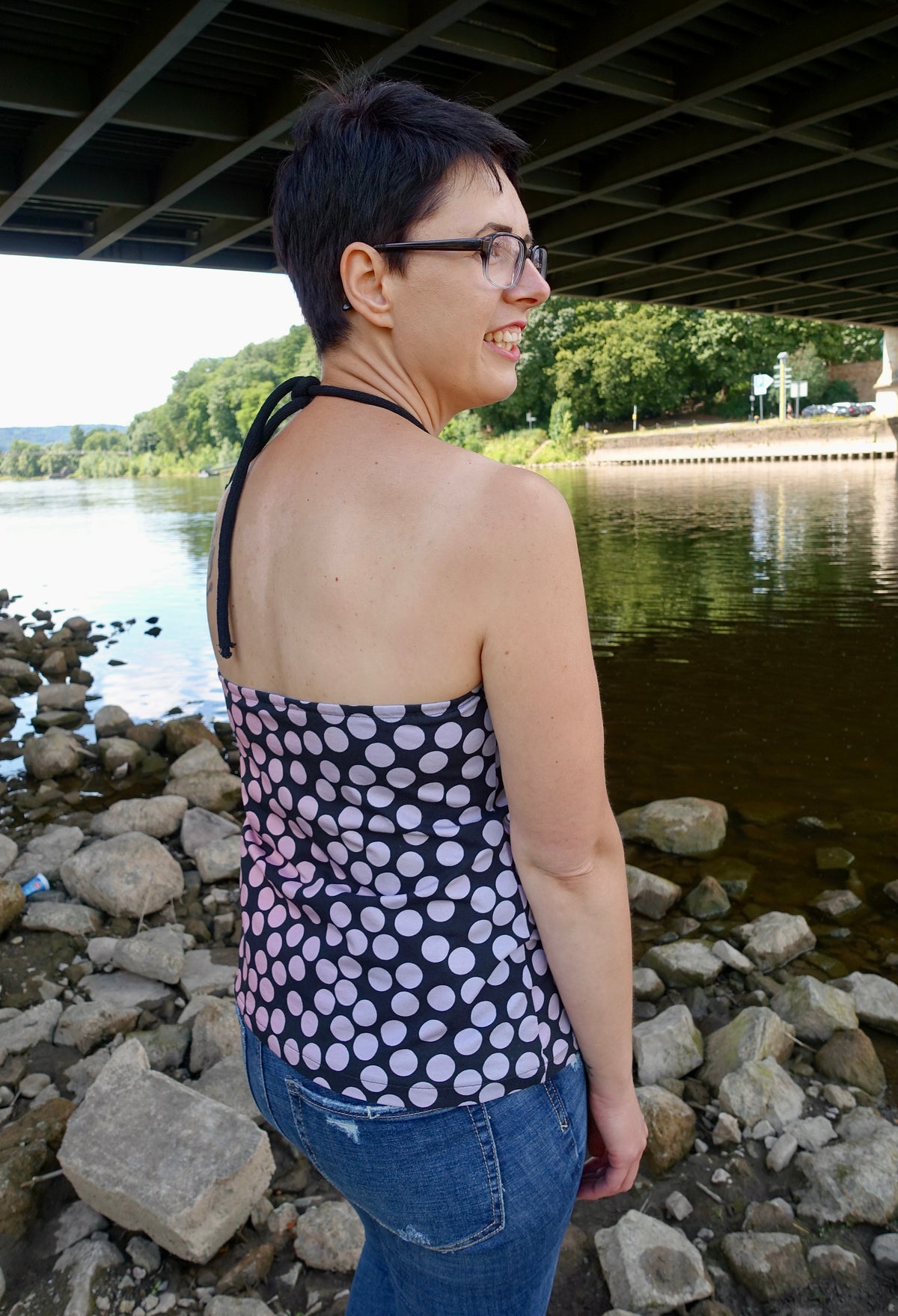 Solgudinna - Neckholder Sommertop Gr. 30-50