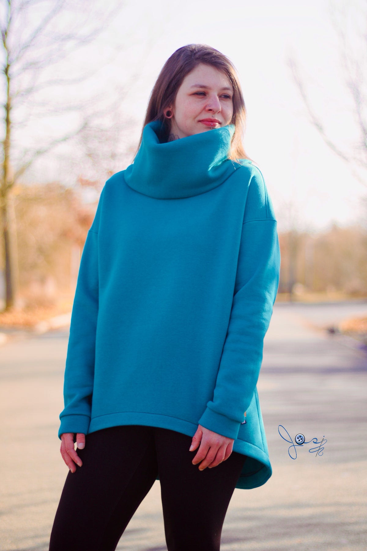 Skymning - Oversized Hoodiekleid & Longpulli