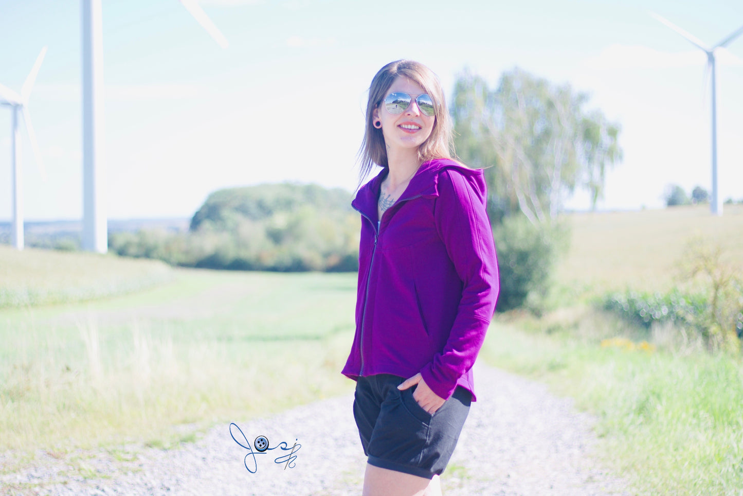 Isdropp - Raglanjacke Gr. 30 - 50