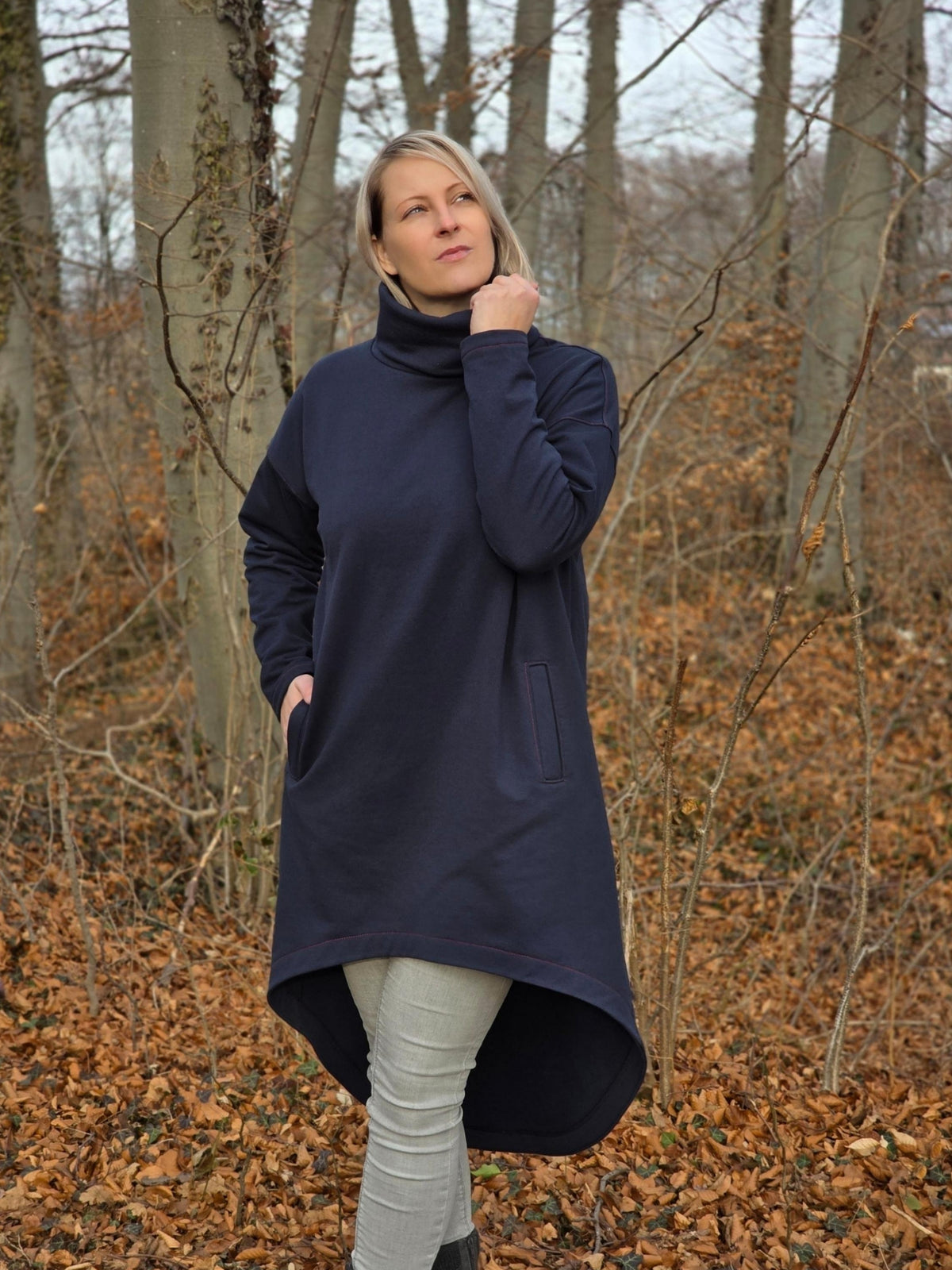 Skymning - Oversized Hoodiekleid & Longpulli