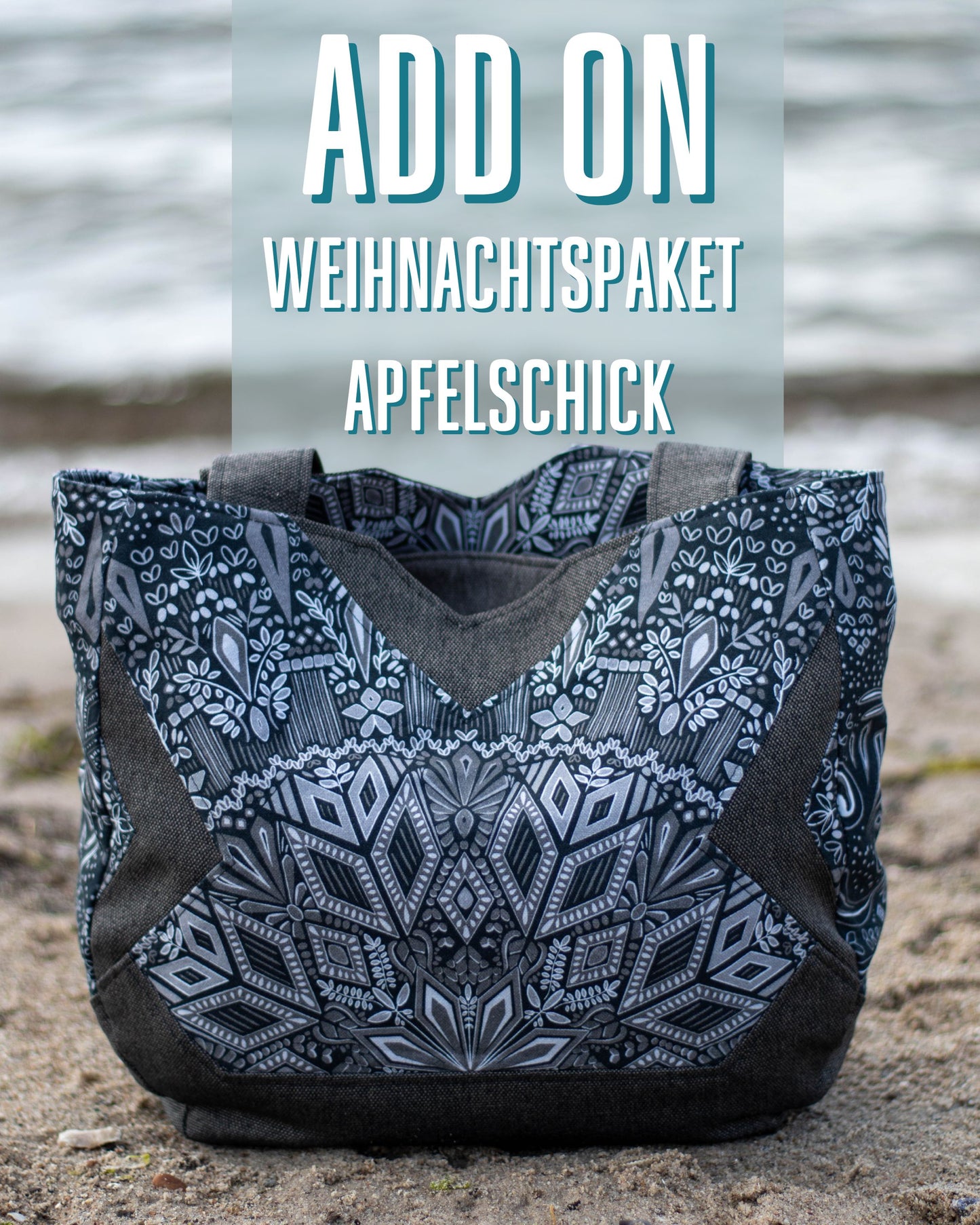 ADD ON Popväska Shopper - ADD ON für Apfelschick Weihnachtspaket