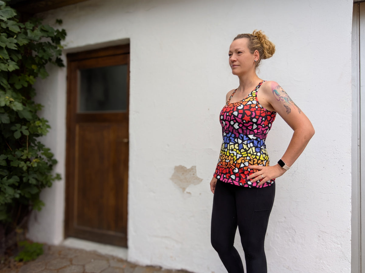 Sommarbris - körpernahes Top mit Racerback