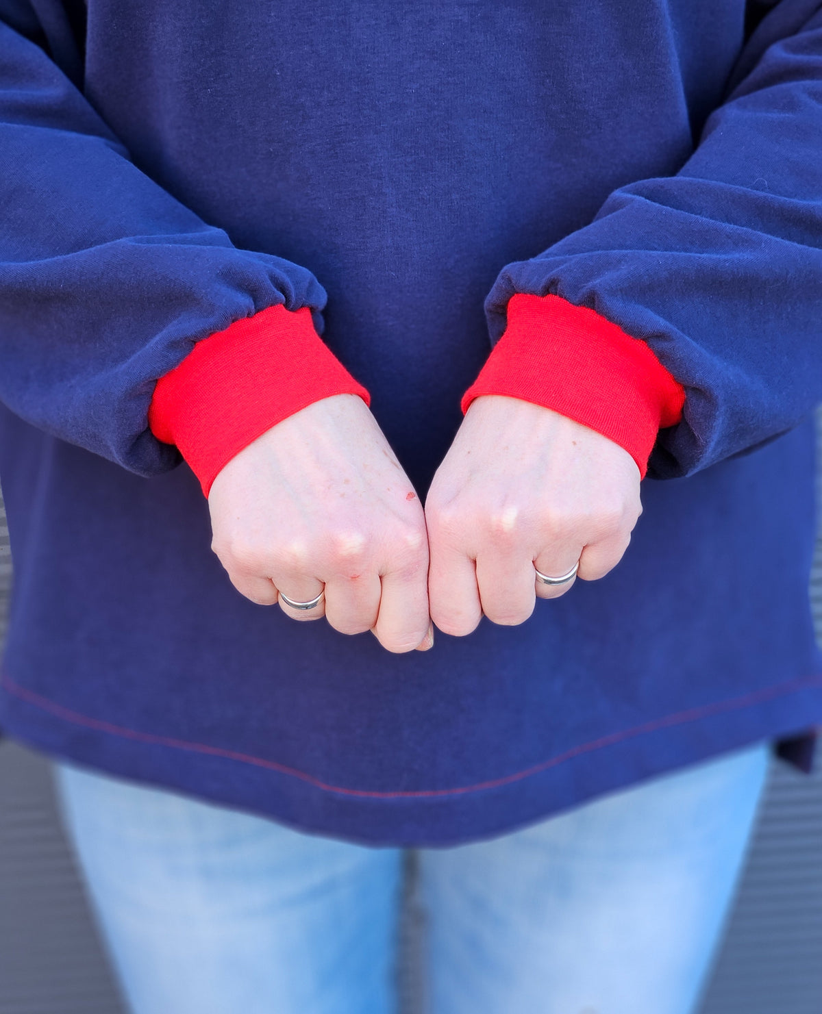 Isbris - Oversized Raglan cropped Pulli