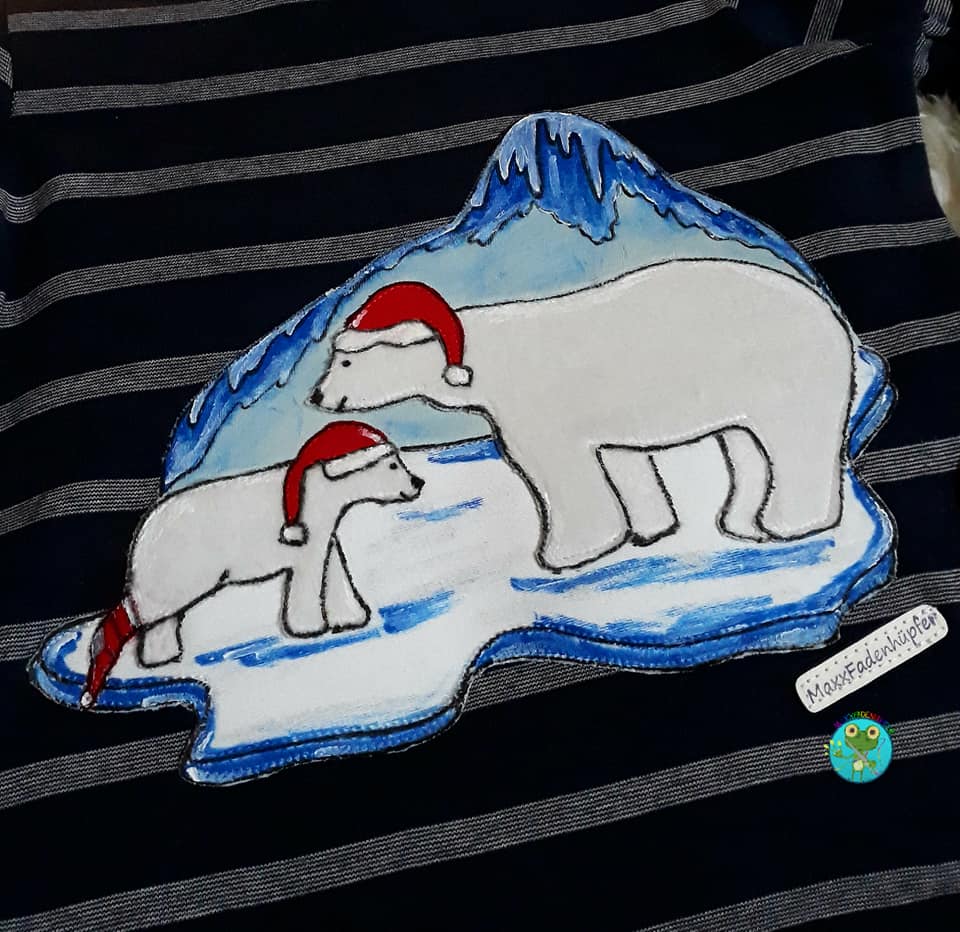 Applikationsvorlage Eisbär