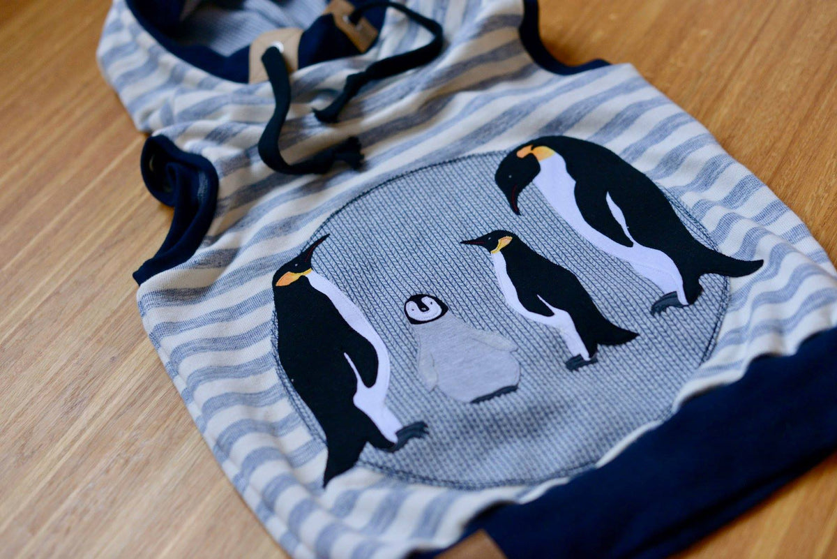 Applikationsvorlage Pinguin Familie (Mama, Papa, Kind)