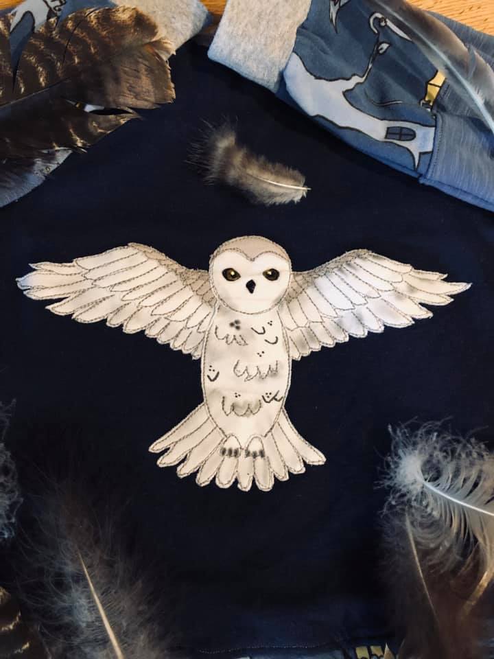 Applikationsvorlage Schneeeule