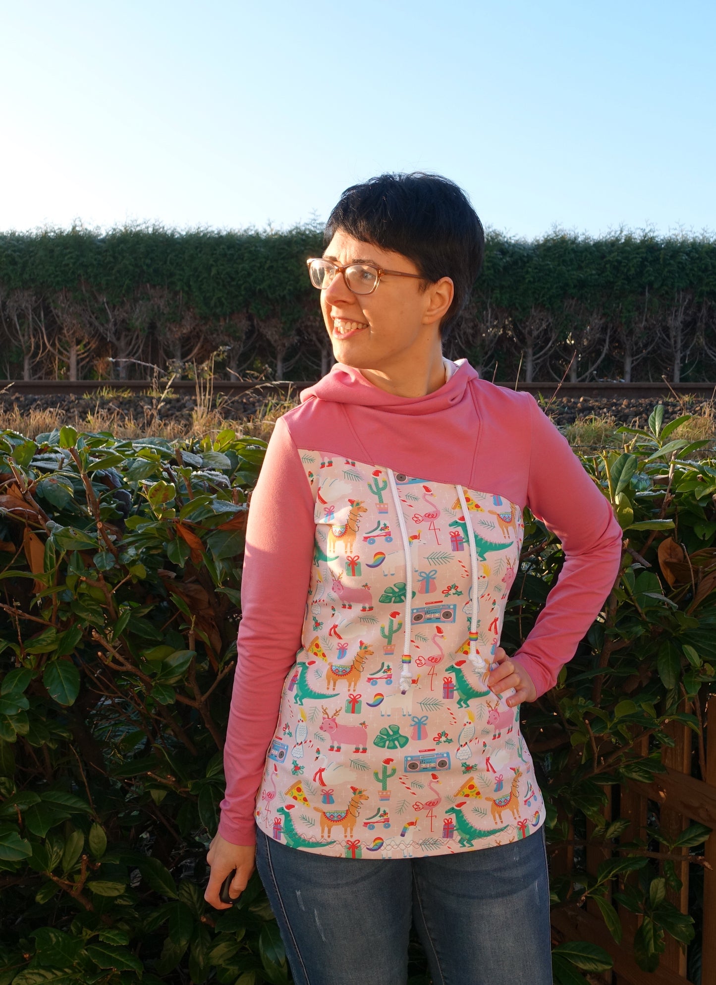 Hej Tjej! - Hoodie Gr. 30-48