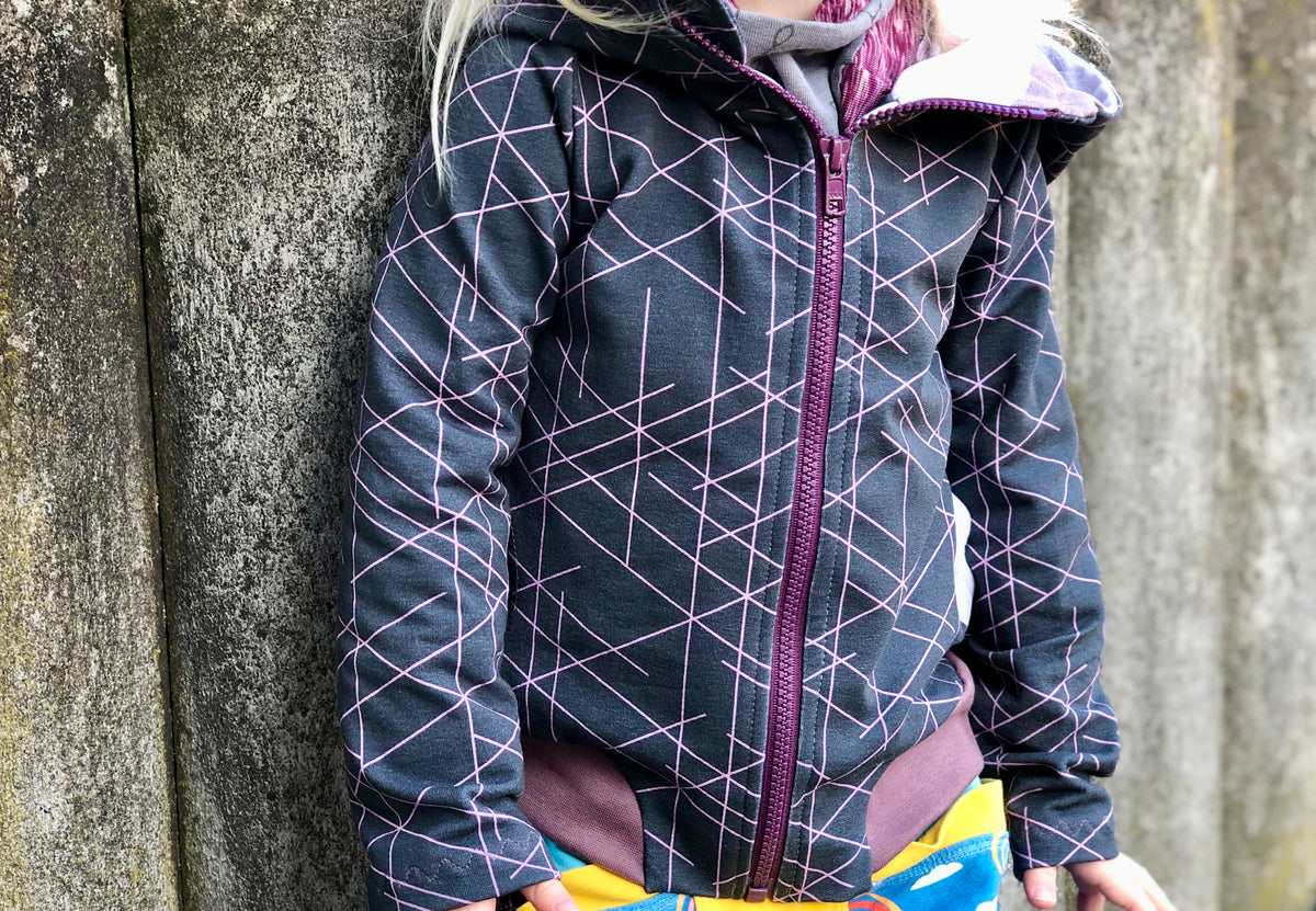 lilla Frostknöl - Kinder Sweatjacke Gr. 74-164