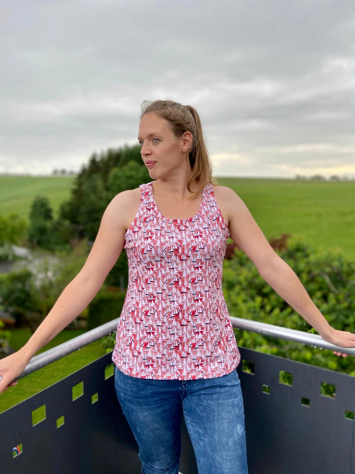 Trollslända - Top, Shirt mit Racerback Gr. 30-46