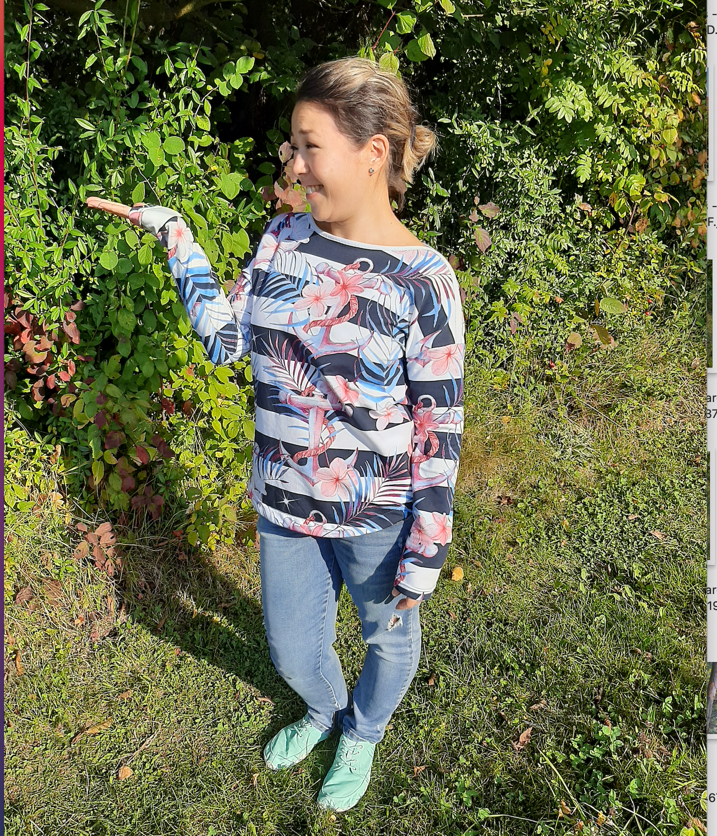 Havsbris - Kurz-, 3/4-, Langarmshirt mit U-Boot-Ausschnitt Gr. 30-50