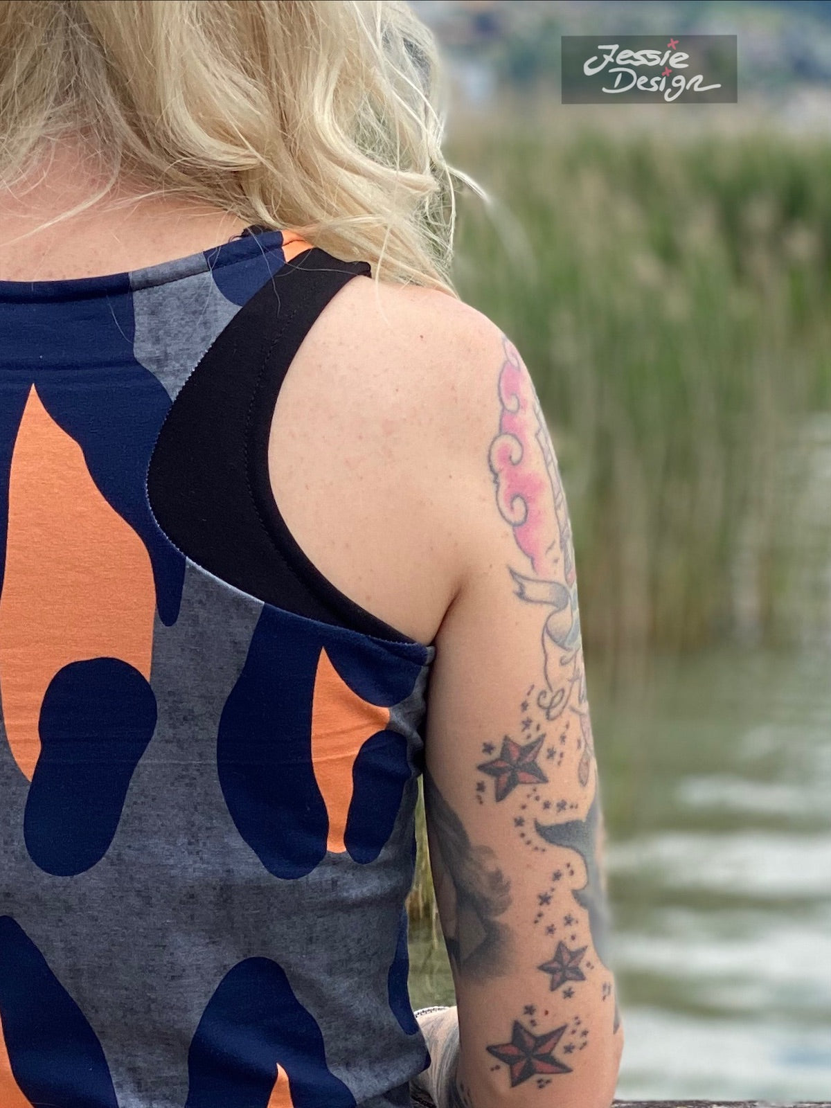 Trollslända - Top, Shirt mit Racerback Gr. 30-46