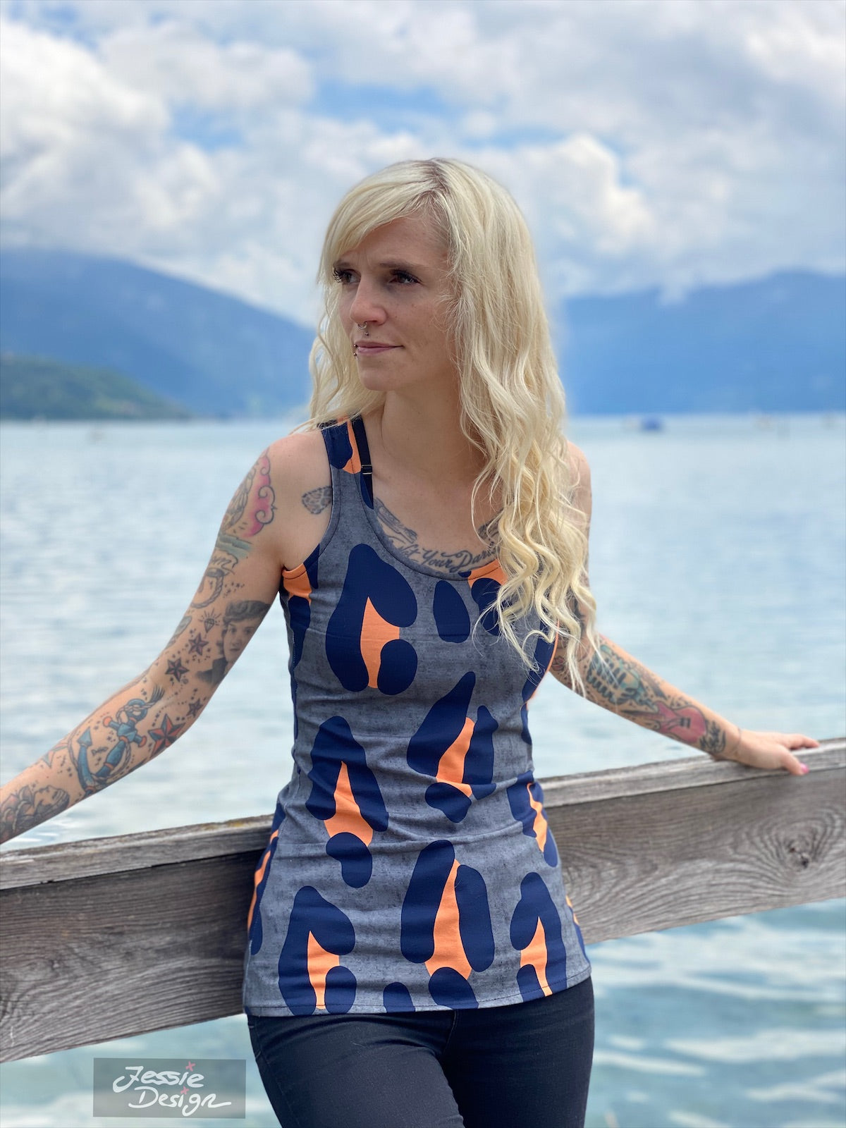 Trollslända - Top, Shirt mit Racerback Gr. 30-46