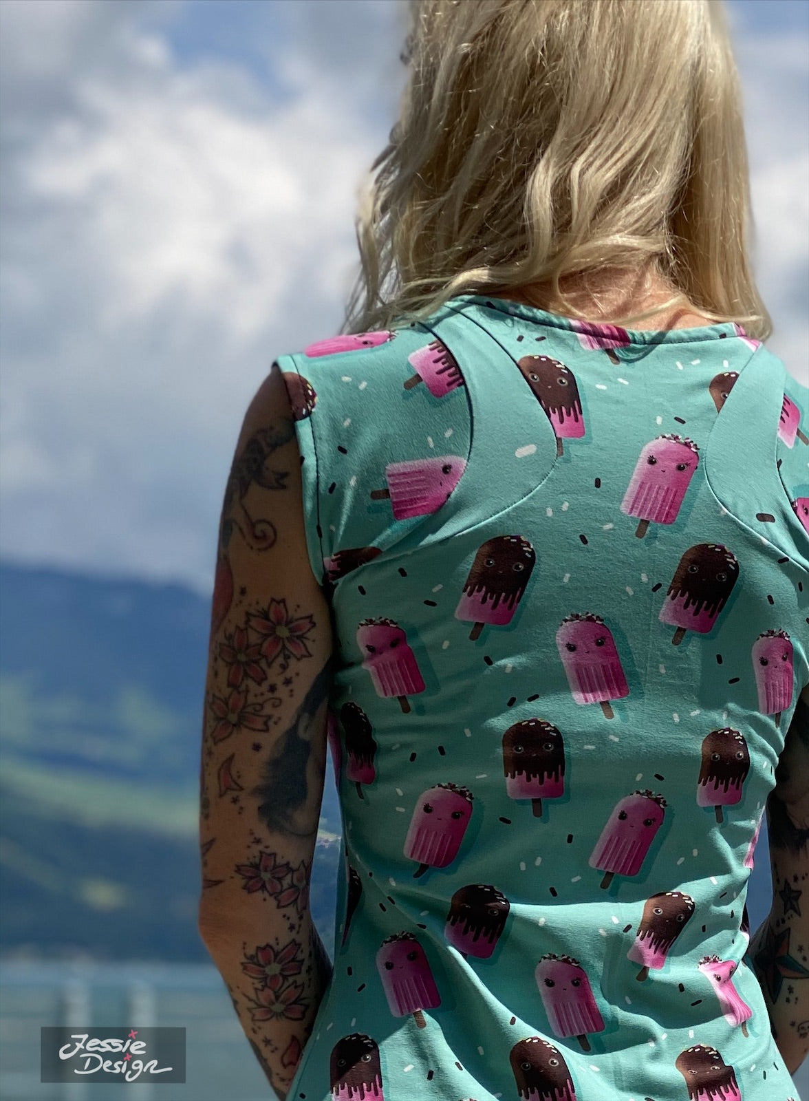 Trollslända - Top, Shirt mit Racerback Gr. 30-46