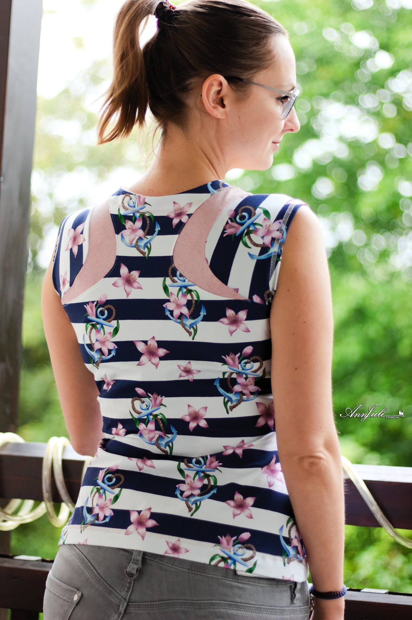 Trollslända - Top, Shirt mit Racerback Gr. 30-46