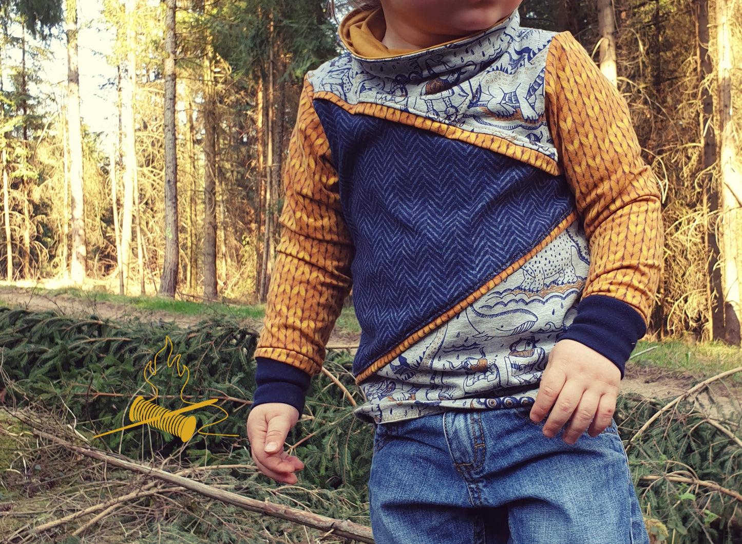 Hejsan - Hoodie für Kinder Gr. 86-164