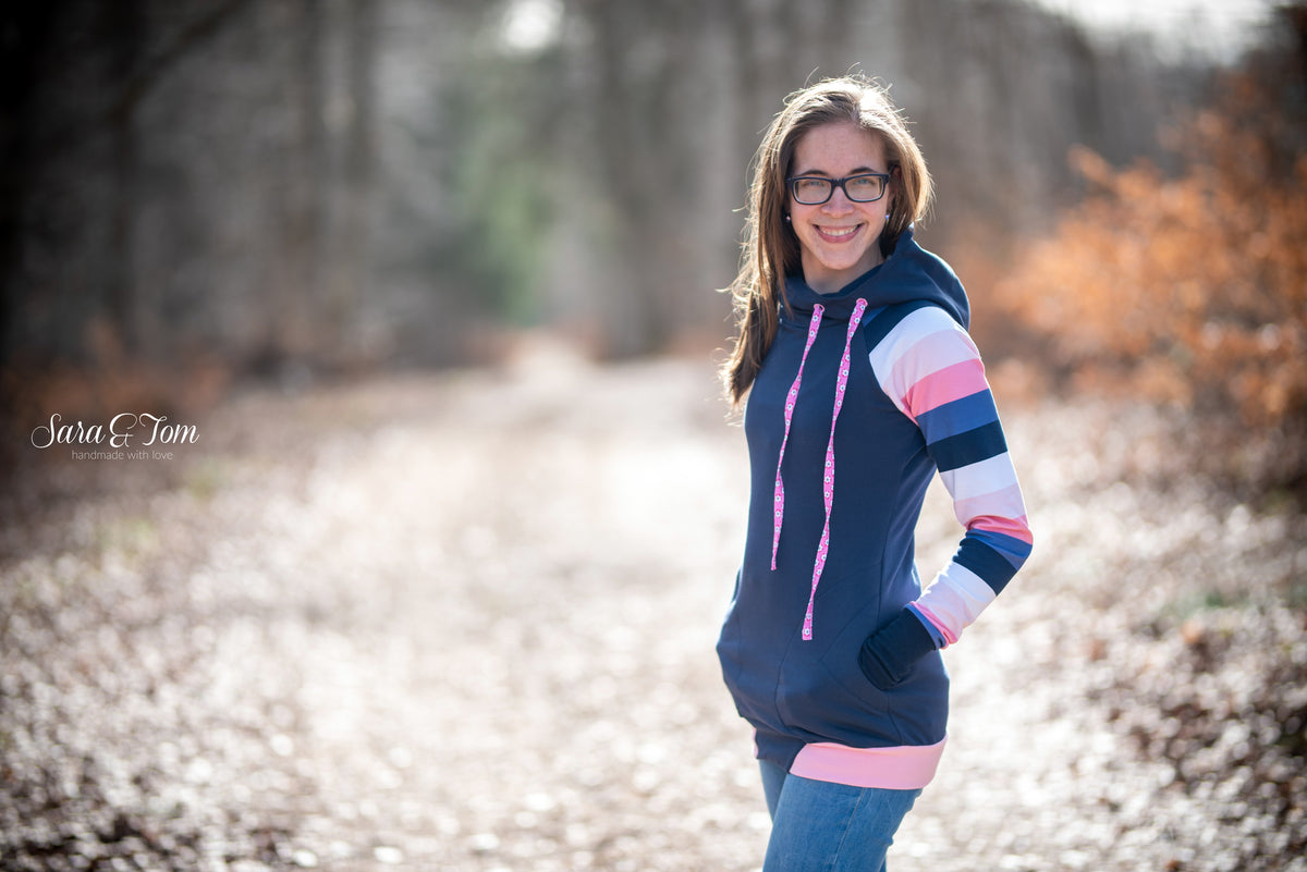 Popväska - Raglan Pulli, Hoodie, Shirt Gr. 30-48