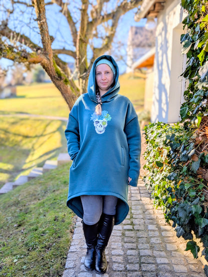 Skymning - Oversized Hoodiekleid & Longpulli