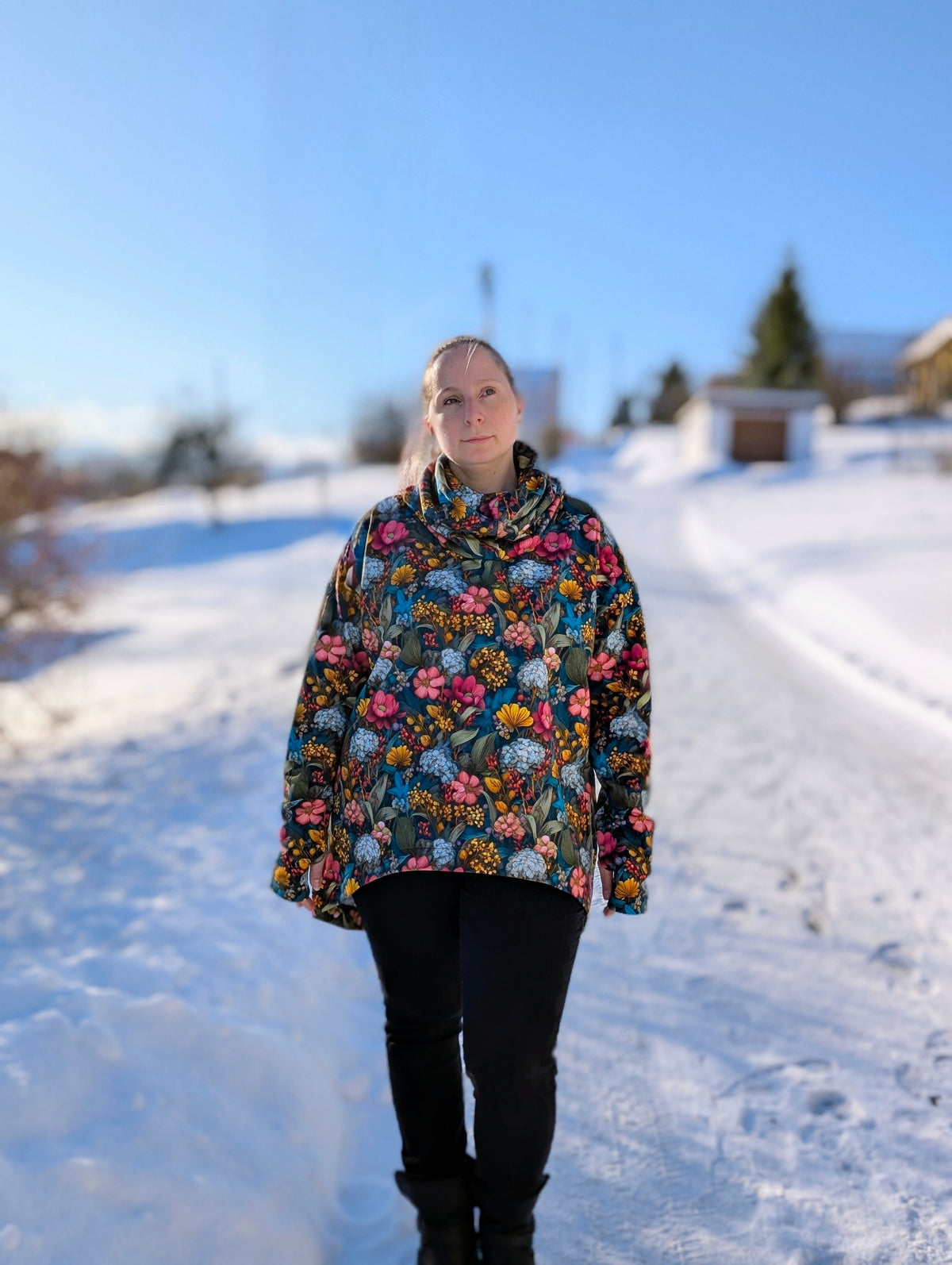 Skymning - Oversized Hoodiekleid &amp; Longpulli
