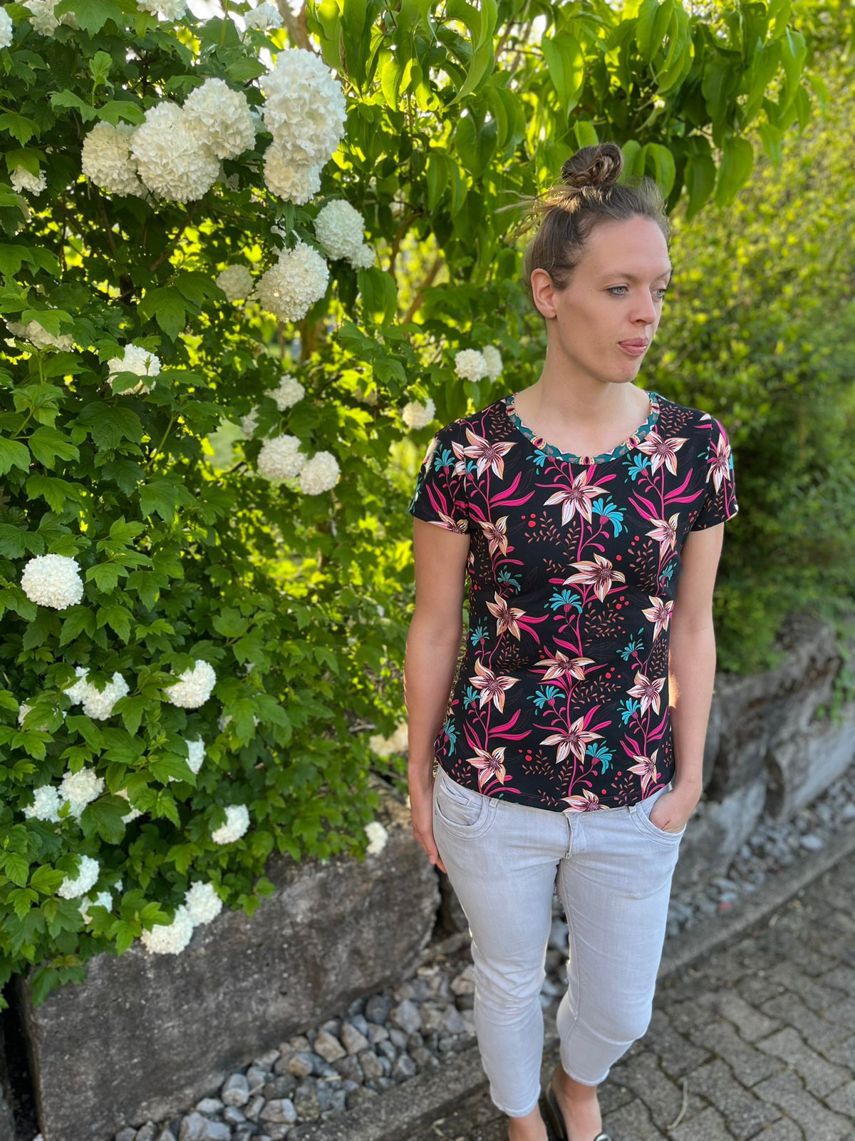 Kullerbytta - Basic Shirt mit besonderer Ärmellösung Gr. 30-50
