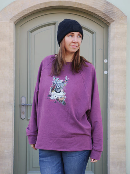 Isbris - Oversized Raglan cropped Pulli