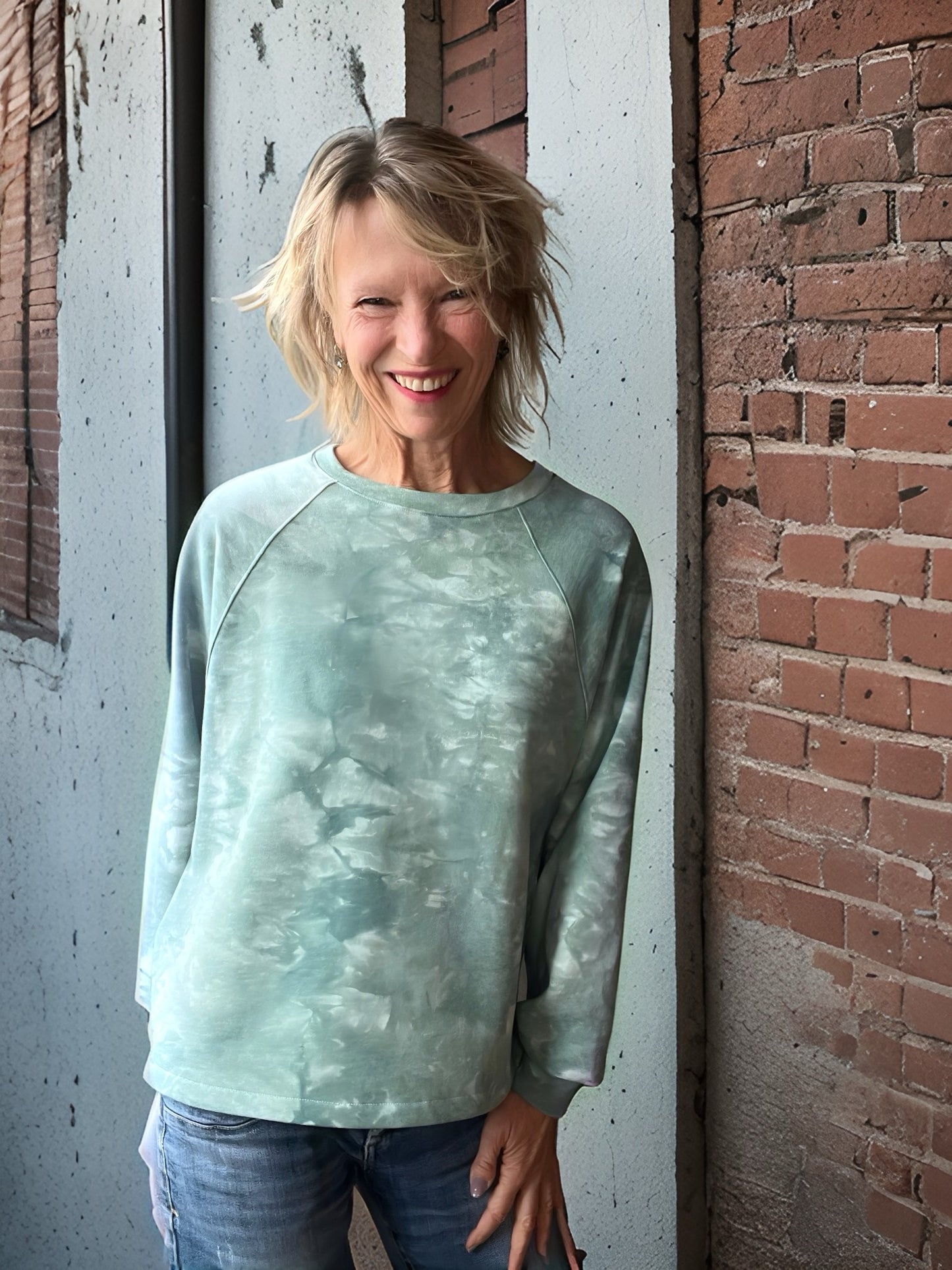 Isbris - Oversized Raglan cropped Pulli