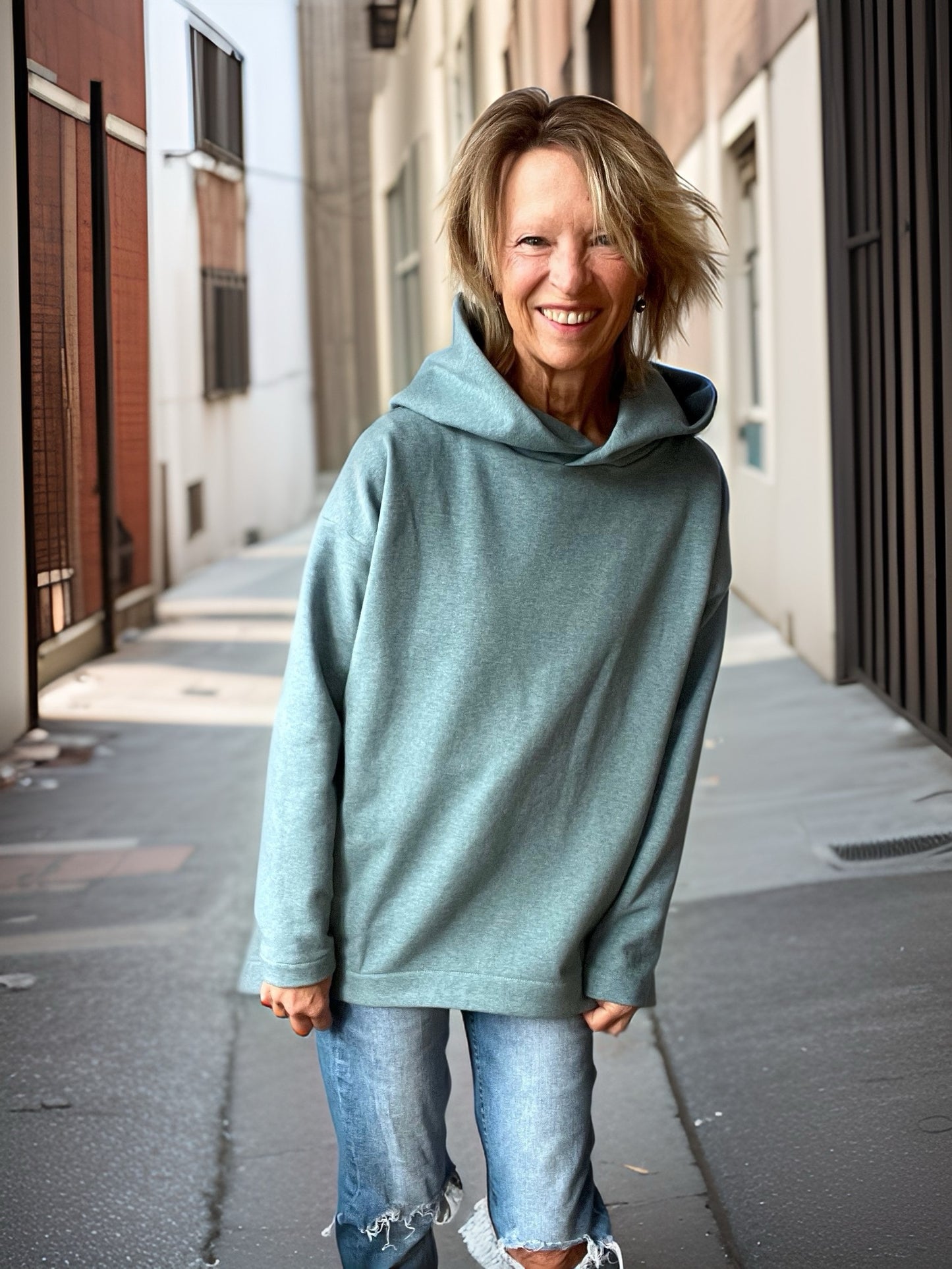 Skymning - Oversized Hoodiekleid & Longpulli