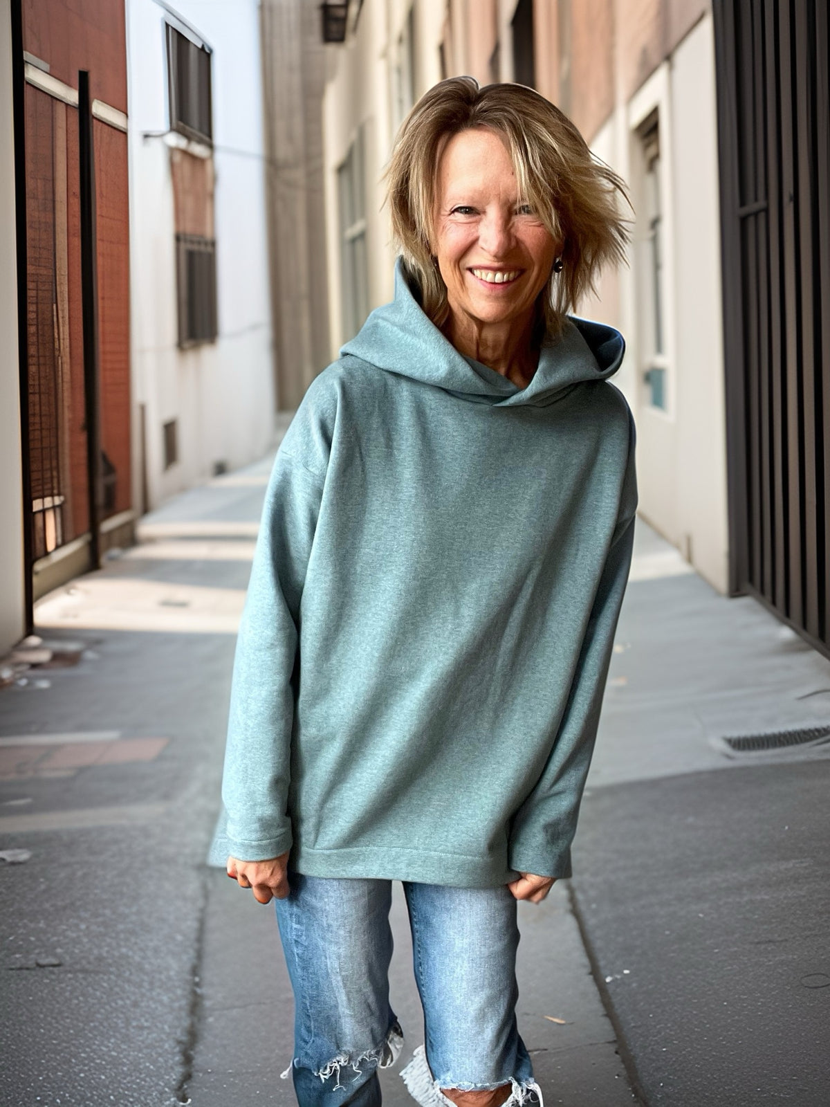 Skymning - Oversized Hoodiekleid &amp; Longpulli