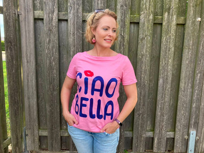 Glädja - körpernahes  Shirt mit U-Boot Ausschnitt Gr. 30-50