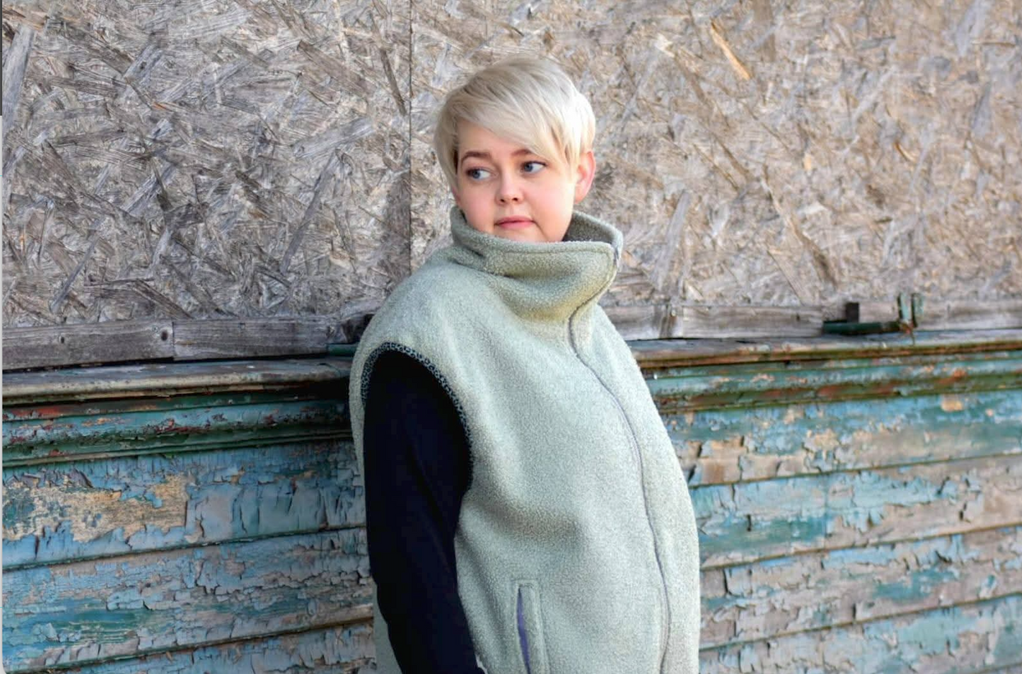 Vindskydd  Oversized Weste in drei Längen