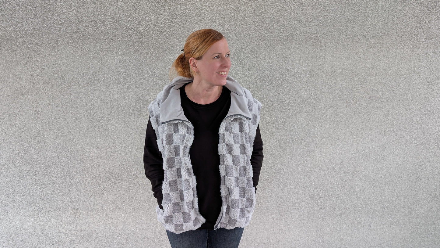 Vindskydd  Oversized Weste in drei Längen