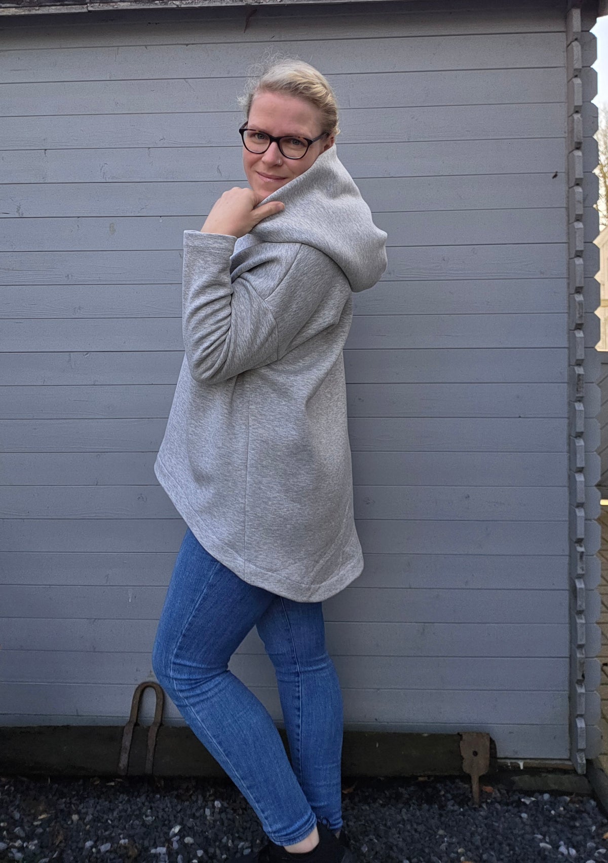 Skymning - Oversized Hoodiekleid &amp; Longpulli