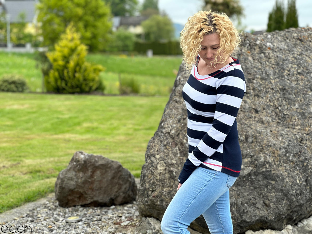 Kullerbytta - Basic Shirt mit besonderer Ärmellösung Gr. 30-50