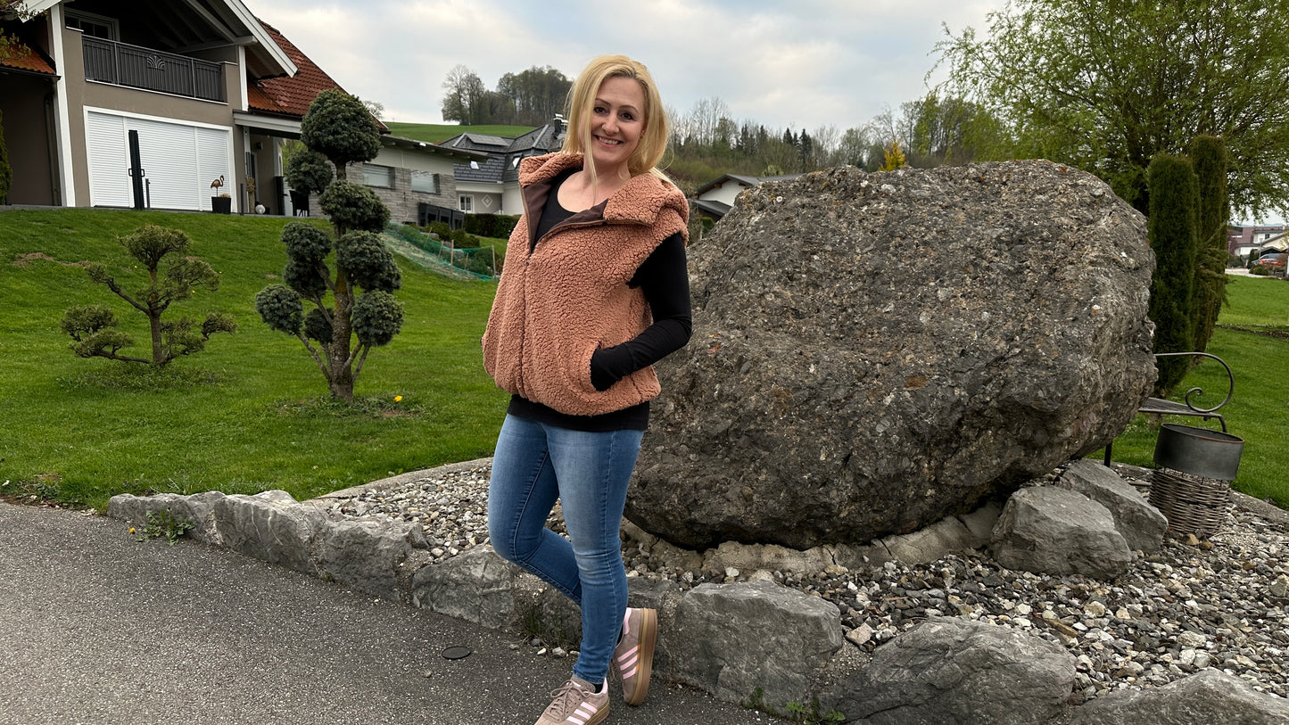 Vindskydd  Oversized Weste in drei Längen