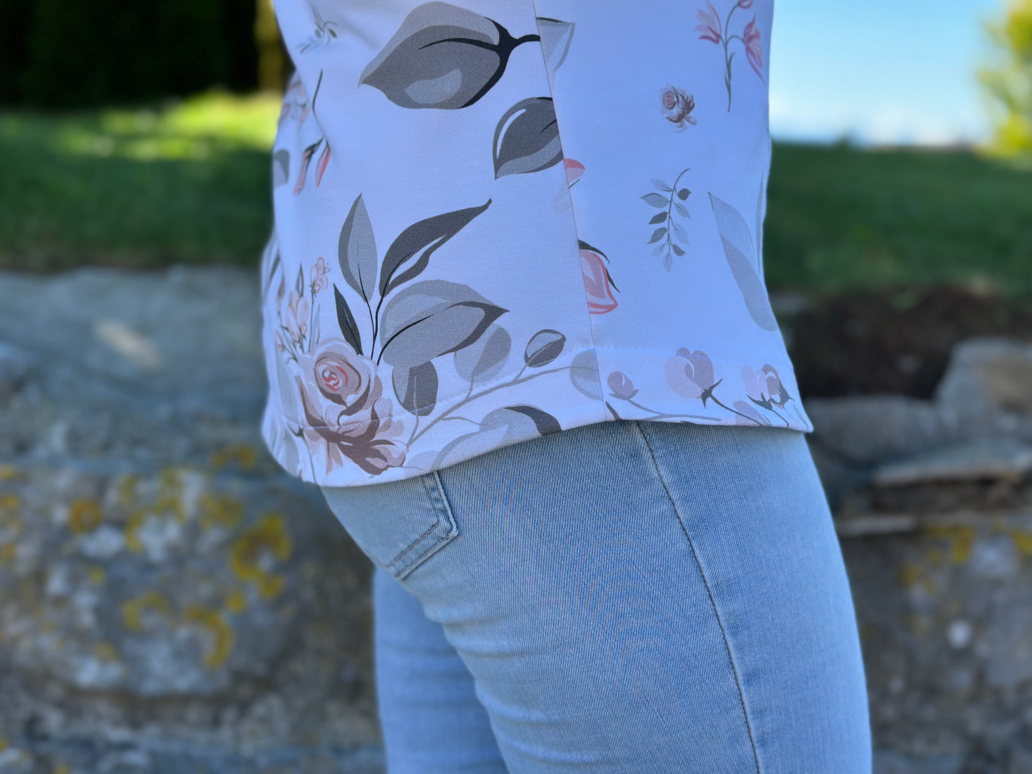 Glädja - körpernahes  Shirt mit U-Boot Ausschnitt Gr. 30-50
