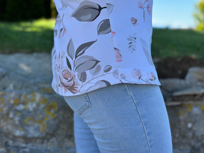 Glädja - körpernahes  Shirt mit U-Boot Ausschnitt Gr. 30-50