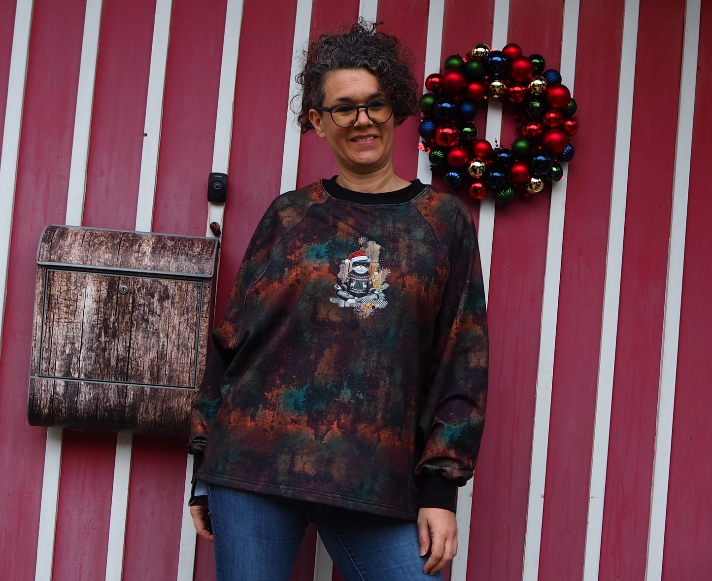 Isbris - Oversized Raglan cropped Pulli