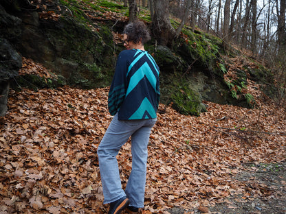 Isbris - Oversized Raglan cropped Pulli