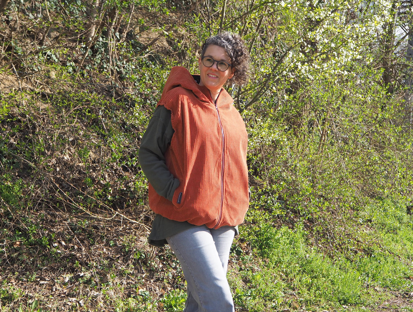 Vindskydd  Oversized Weste in drei Längen