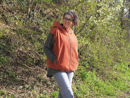 Vindskydd  Oversized Weste in drei Längen