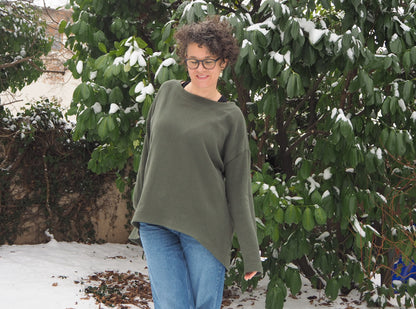 Skymning - Oversized Hoodiekleid & Longpulli