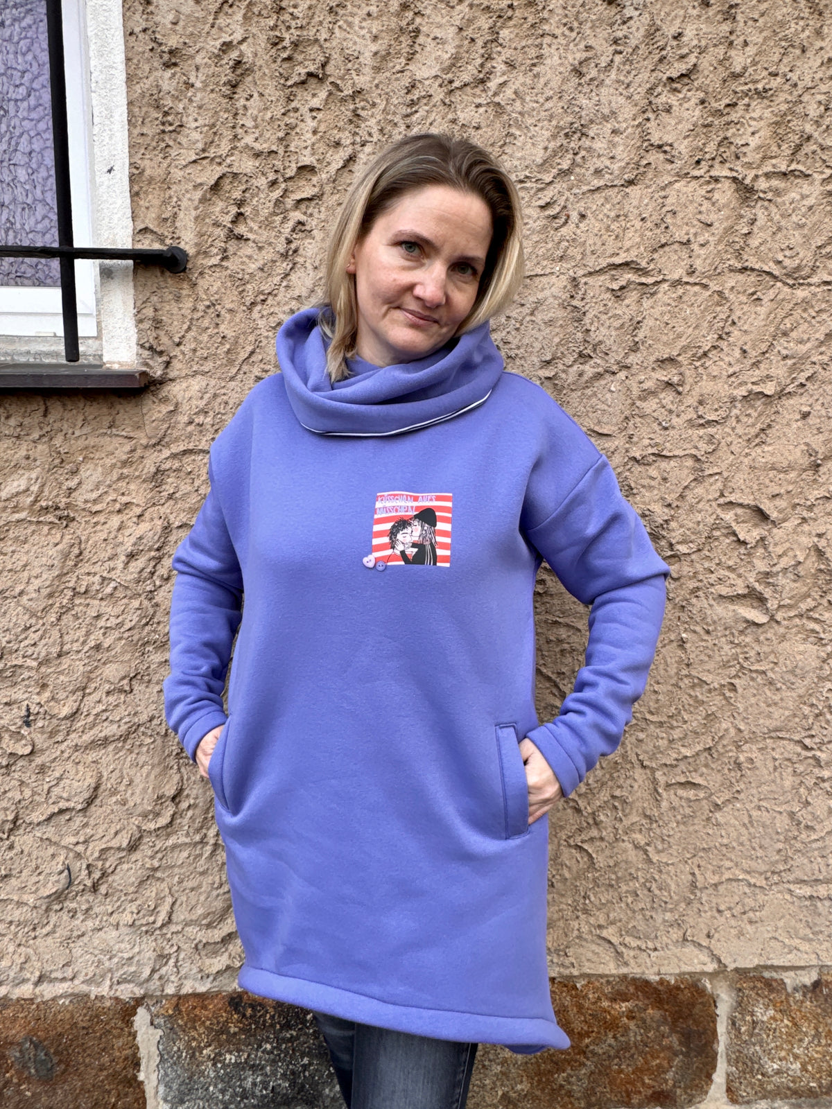 Skymning - Oversized Hoodiekleid &amp; Longpulli