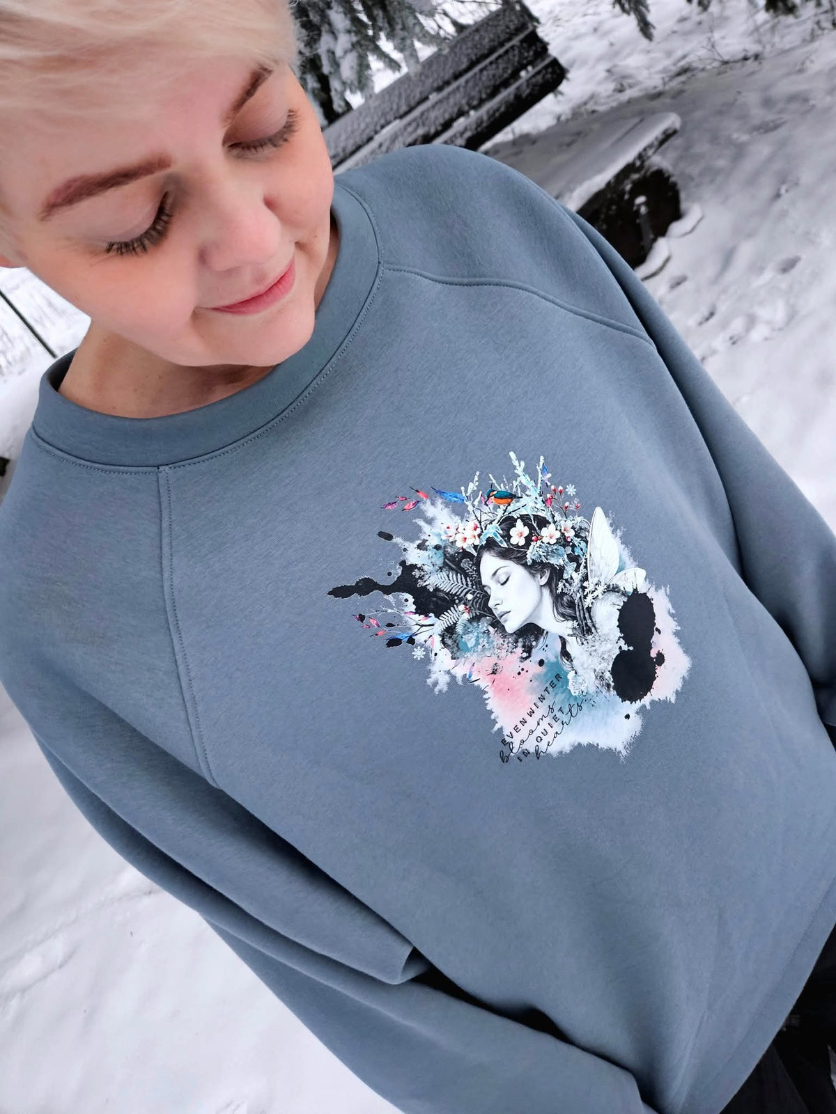 Isbris - Oversized Raglan cropped Pulli