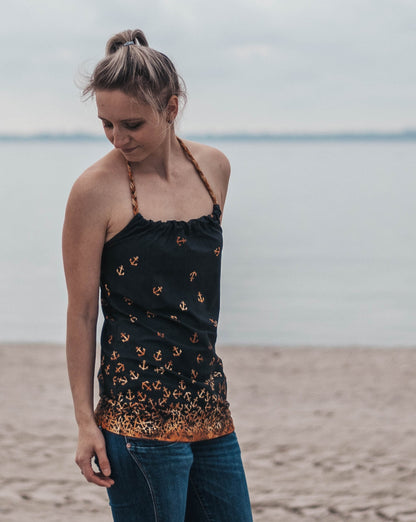 Solgudinna -  Neckholder Sommertop Gr. 30-50
