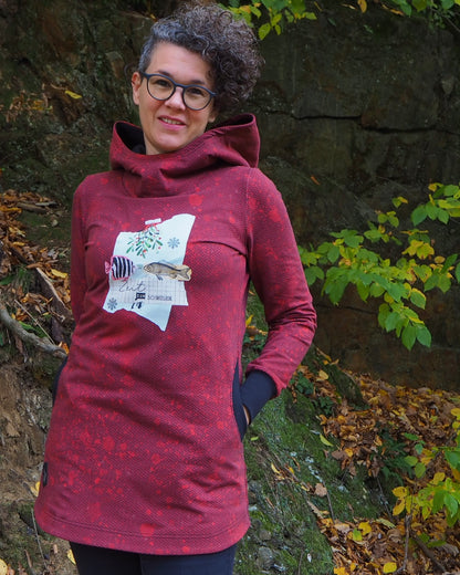 Fjäder - Shirt, Hoodie, Longhoodie, Hoodiekleid Gr. 30-50