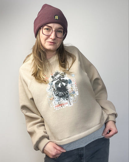 Isbris - Oversized Raglan cropped Pulli