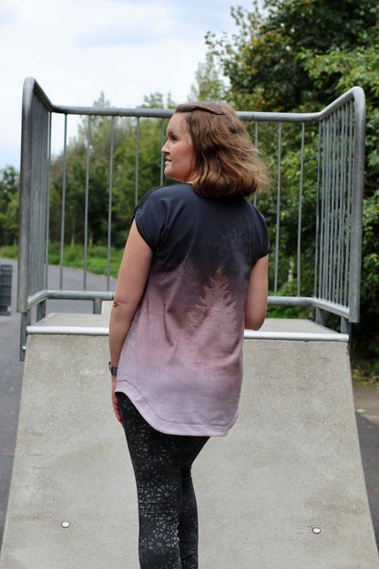 Havfrue - Kurz-, 3/4-, Langarmshirt mit U-Boot-Ausschnitt und Streifenversäuberung Gr. 30-50