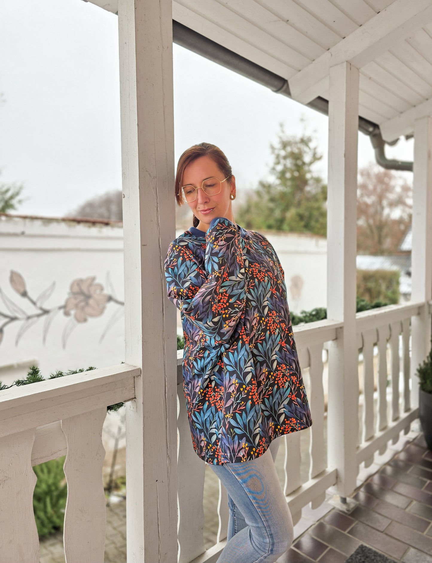 Isbris - Oversized Raglan cropped Pulli