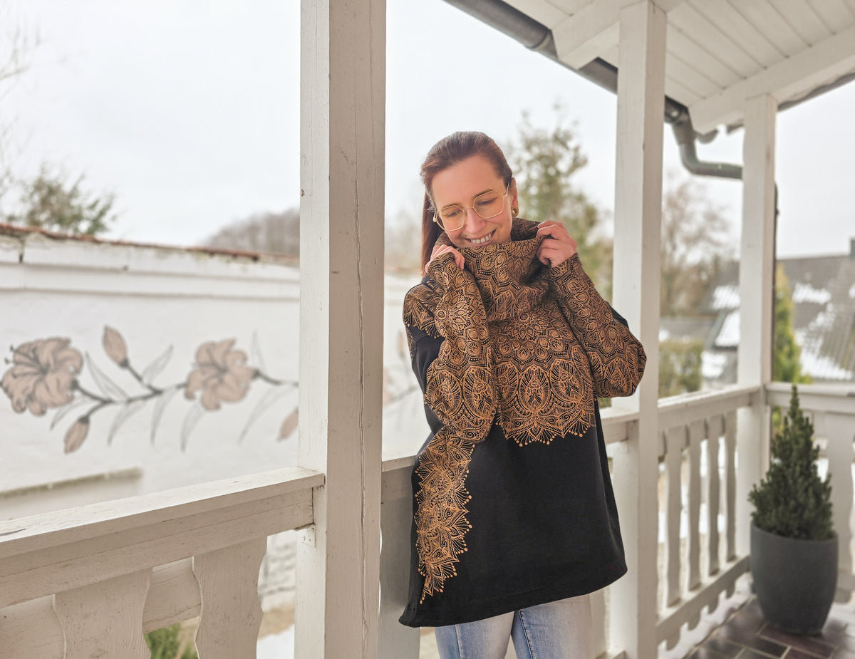 Skymning - Oversized Hoodiekleid &amp; Longpulli